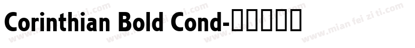Corinthian Bold Cond字体转换